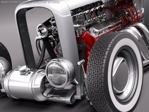 F1932 HotRod Salt Lake Racer 3D Модель