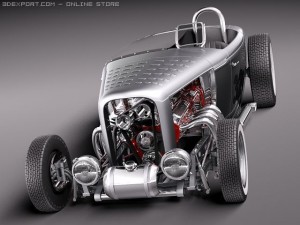 F1932 HotRod Salt Lake Racer 3D Модель