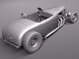 F1932 HotRod Salt Lake Racer 3D Модель