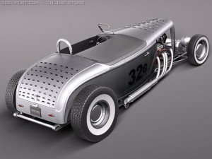 F1932 HotRod Salt Lake Racer 3D Модель