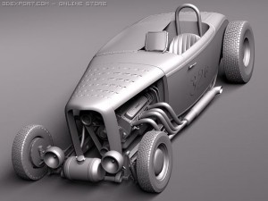 F1932 HotRod Salt Lake Racer 3D Модель