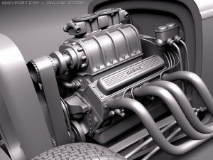 F1932 HotRod Salt Lake Racer 3D Модель