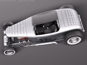 F1932 HotRod Salt Lake Racer 3D Модель
