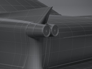Generic American Car 1958 3D 模型