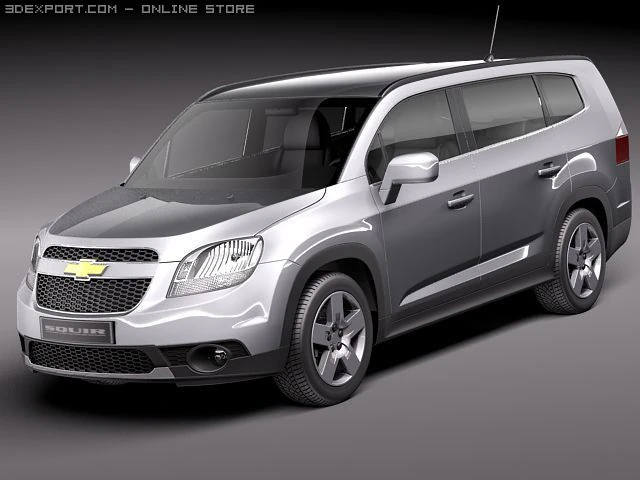 Chevrolet Orlando 2012 3D Model .c4d .max .obj .3ds .fbx .stl .blend 