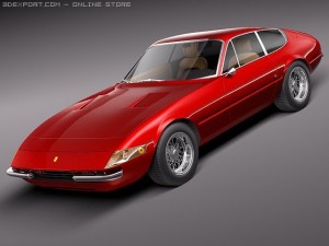 Ferrari Daytona 1968-1973 Coupe 3D Model
