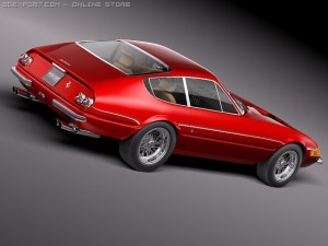 Ferrari Daytona 1968-1973 Coupe 3D Model