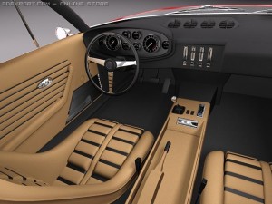 Ferrari Daytona 1968-1973 Coupe 3D Model