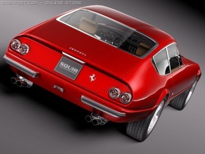 Ferrari Daytona 1968-1973 Coupe 3D Model