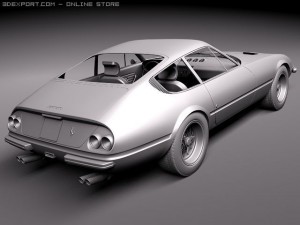 Ferrari Daytona 1968-1973 Coupe 3D Model