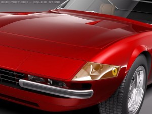 Ferrari Daytona 1968-1973 Coupe 3D Model