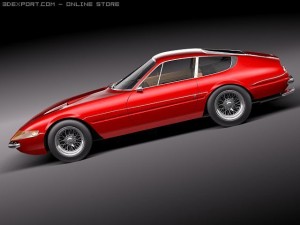 Ferrari Daytona 1968-1973 Coupe 3D Model
