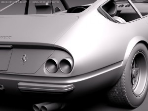 Ferrari Daytona 1968-1973 Coupe 3D Model