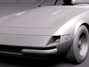 Ferrari Daytona 1968-1973 Coupe 3D Model