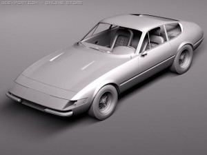 Ferrari Daytona 1968-1973 Coupe 3D Model
