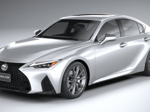 Lexus IS F-Sport 2021 Model 3D