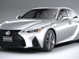 Lexus IS F-Sport 2021 Model 3D