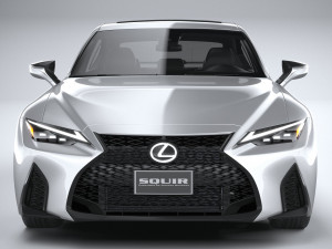 Lexus IS F-Sport 2021 Model 3D