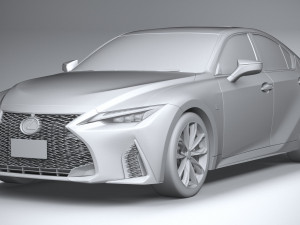 Lexus IS F-Sport 2021 Model 3D