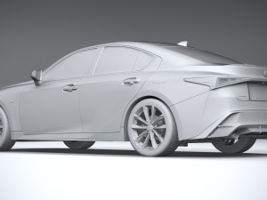 Lexus IS F-Sport 2021 Model 3D