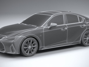 Lexus IS F-Sport 2021 Model 3D