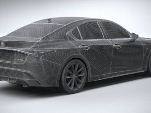 Lexus IS F-Sport 2021 Model 3D