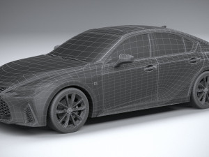 Lexus IS F-Sport 2021 Model 3D