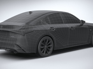 Lexus IS F-Sport 2021 Model 3D
