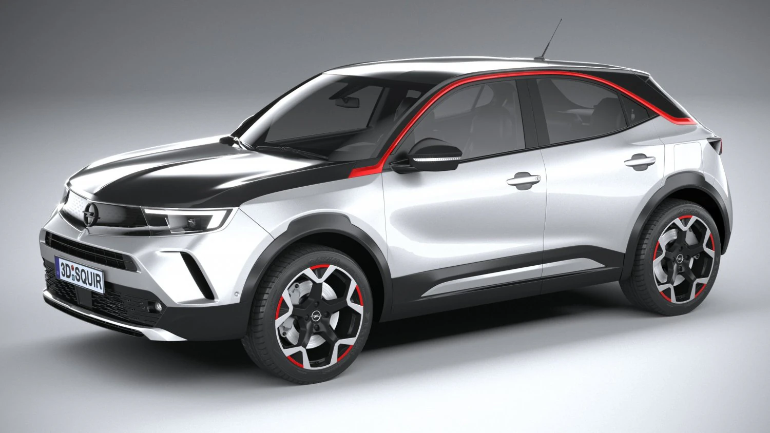Opel Mokka 2021 3D Model .c4d .max .obj .3ds .fbx .stl .blend