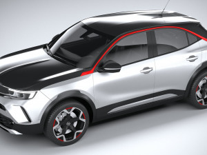 Opel Mokka 2021 3D 모델