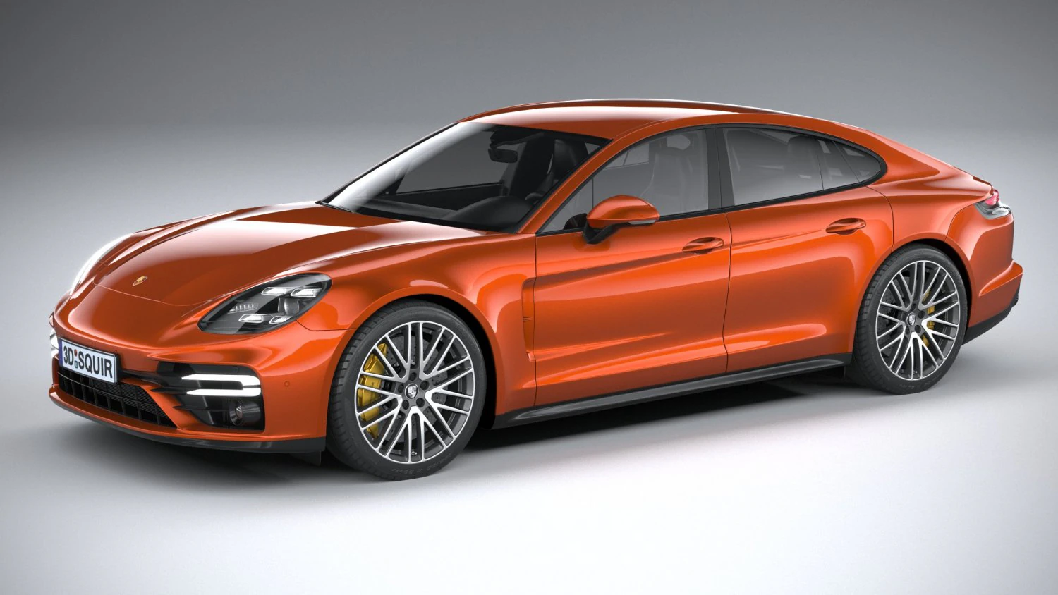 Porsche Panamera Turbo S 2021 3D Model .c4d .max .obj .3ds .fbx .stl .blend
