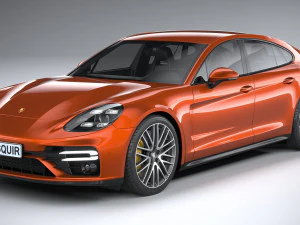 Porsche Panamera Turbo S 2021 3D Model