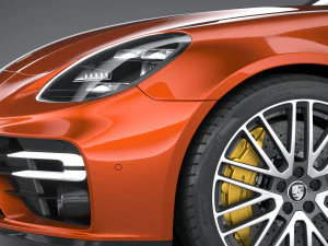 Porsche Panamera Turbo S 2021 3D Model