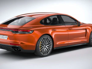 Porsche Panamera Turbo S 2021 3D Model