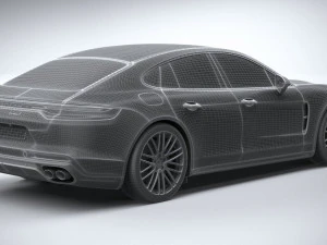Porsche Panamera Turbo S 2021 3D Model