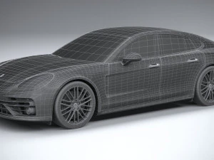 Porsche Panamera Turbo S 2021 3D Model