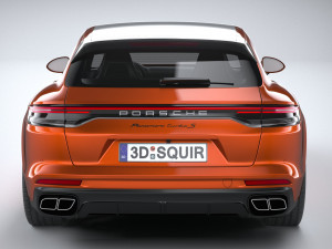 Porsche Panamera Turbo S Sport Turismo 2021 3D मॉडल