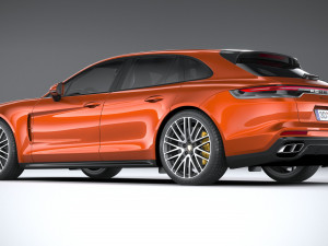 Porsche Panamera Turbo S Sport Turismo 2021 3D मॉडल