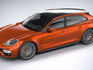Porsche Panamera Turbo S Sport Turismo 2021 3D मॉडल