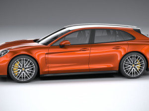 Porsche Panamera Turbo S Sport Turismo 2021 3D मॉडल