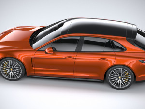 Porsche Panamera Turbo S Sport Turismo 2021 3D मॉडल
