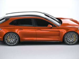 Porsche Panamera Turbo S Sport Turismo 2021 3D मॉडल