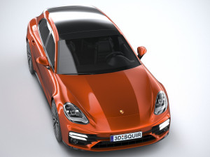 Porsche Panamera Turbo S Sport Turismo 2021 3D मॉडल