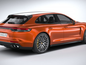 Porsche Panamera Turbo S Sport Turismo 2021 3D मॉडल