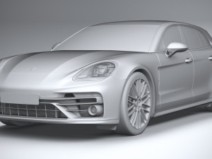 Porsche Panamera Turbo S Sport Turismo 2021 3D मॉडल