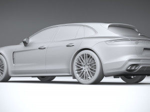 Porsche Panamera Turbo S Sport Turismo 2021 3D मॉडल