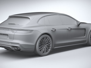 Porsche Panamera Turbo S Sport Turismo 2021 3D मॉडल