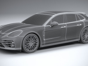 Porsche Panamera Turbo S Sport Turismo 2021 3D मॉडल