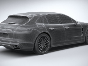 Porsche Panamera Turbo S Sport Turismo 2021 3D मॉडल