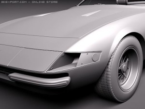 Ferrari Daytona 1968-1973 spider 3D 模型